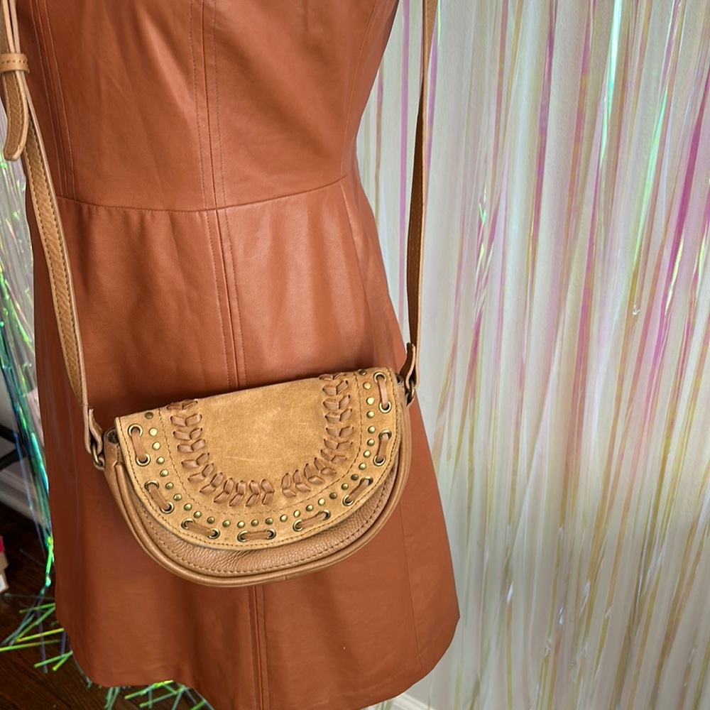 Lucky Brand, leather crossbody, NWOT
